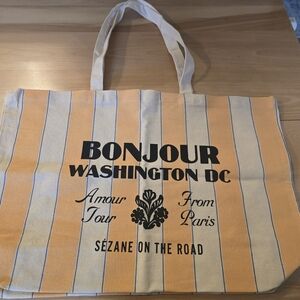 Sézane Striped Tote Bag